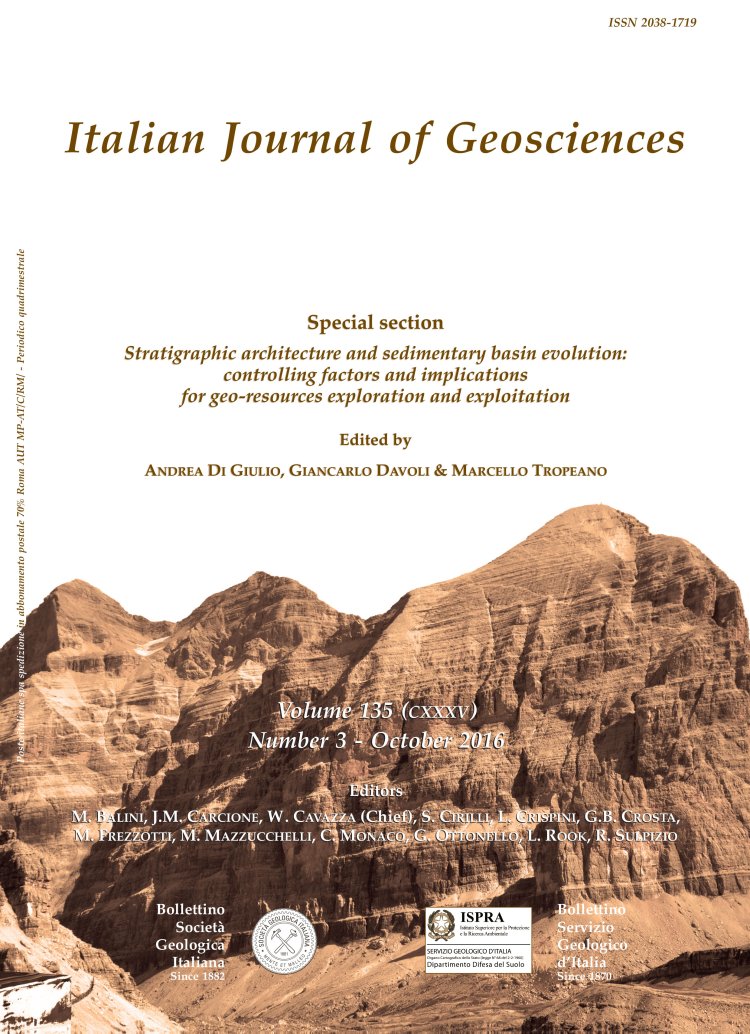 Italian Journal of Geosciences - Vol. October 2016