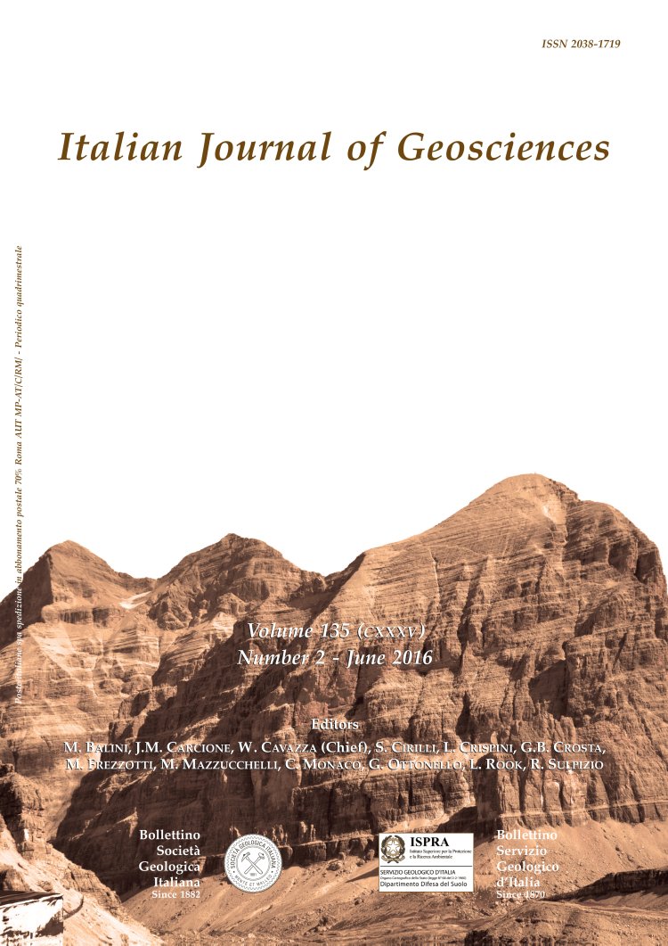 Italian Journal of Geosciences - Vol. June 2016