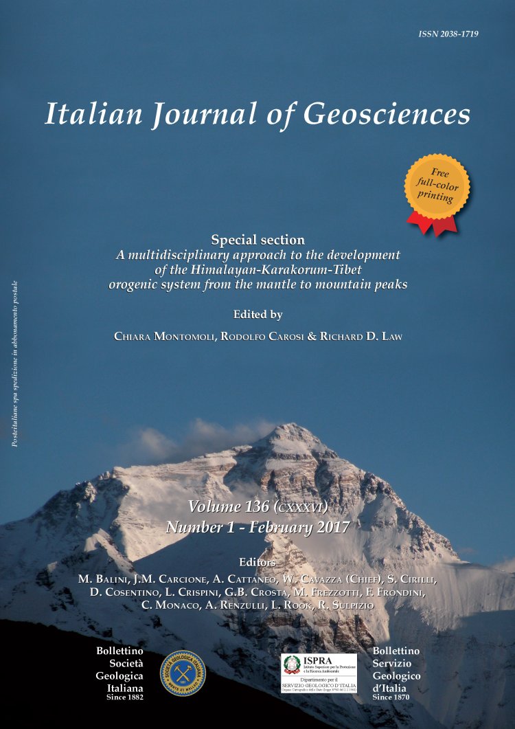 Italian Journal of Geosciences - Vol. February 2017