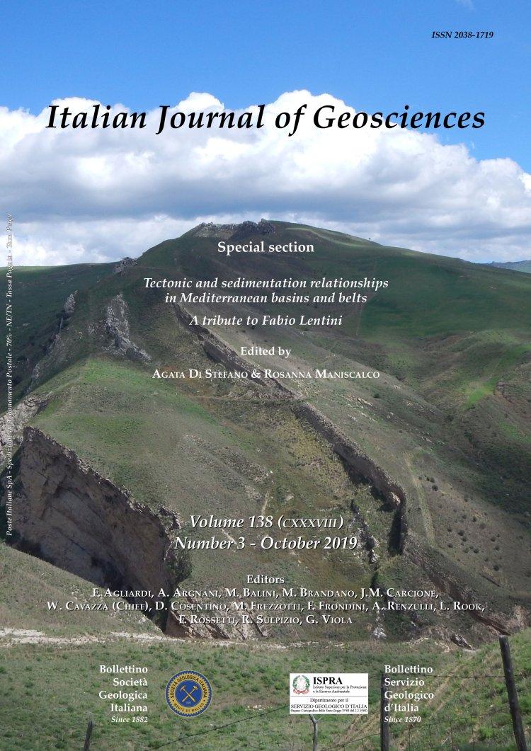 Italian Journal of Geosciences - Vol. October 2019