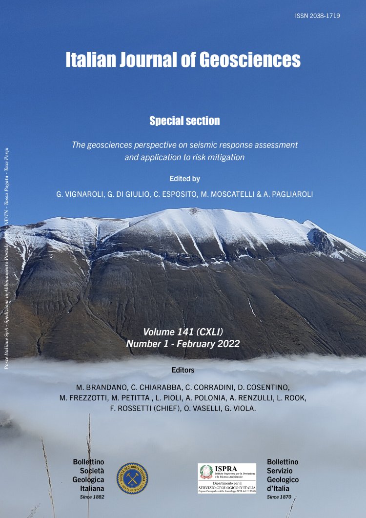 Italian Journal of Geosciences - Vol. 141 (2022) f.1