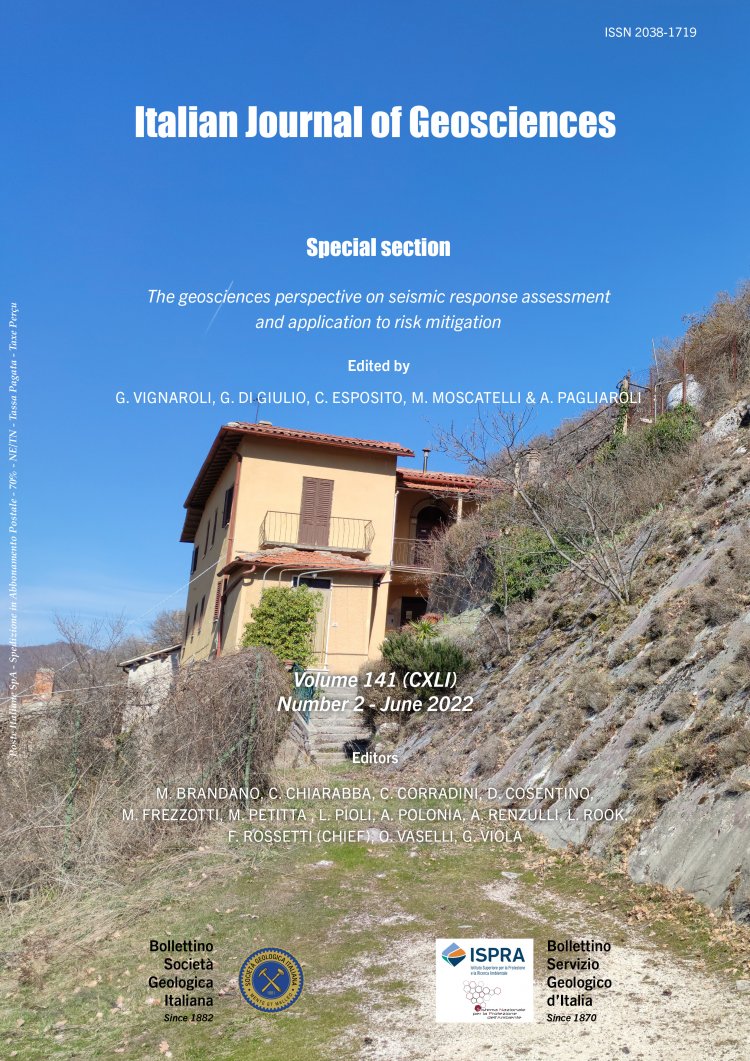 Italian Journal of Geosciences - Vol. June 2022