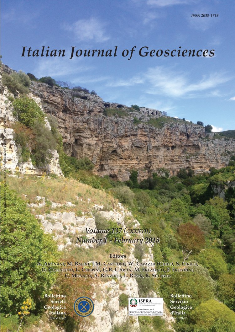 Italian Journal of Geosciences - Vol. 137 (2018) f.1