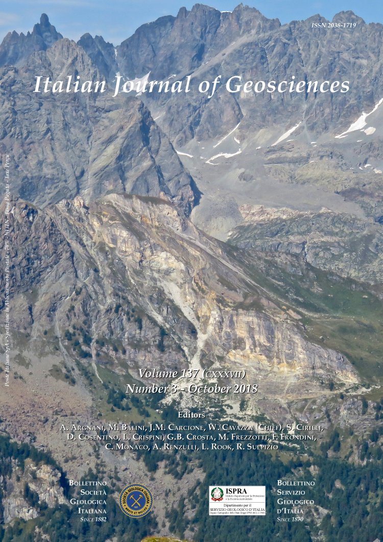 Italian Journal of Geosciences - Vol. October 2018
