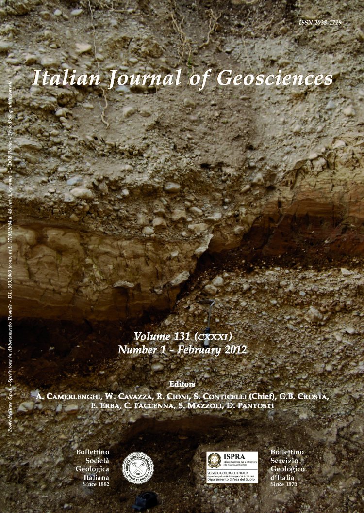 Italian Journal of Geosciences - Vol. 131 (2012) f.1